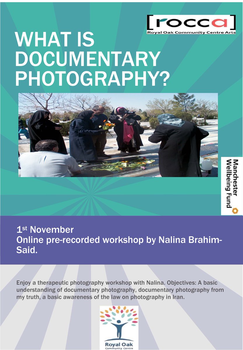 oak_community's tweet photo. Good morning! Our Documentary Photography workshop by Nalina is now available to watch on our website under Photography workshops, this as well as Chloe's Weave Coaster workshop which can be found under Embroidery workshops.#rocca https://t.co/eOrV049Gs1