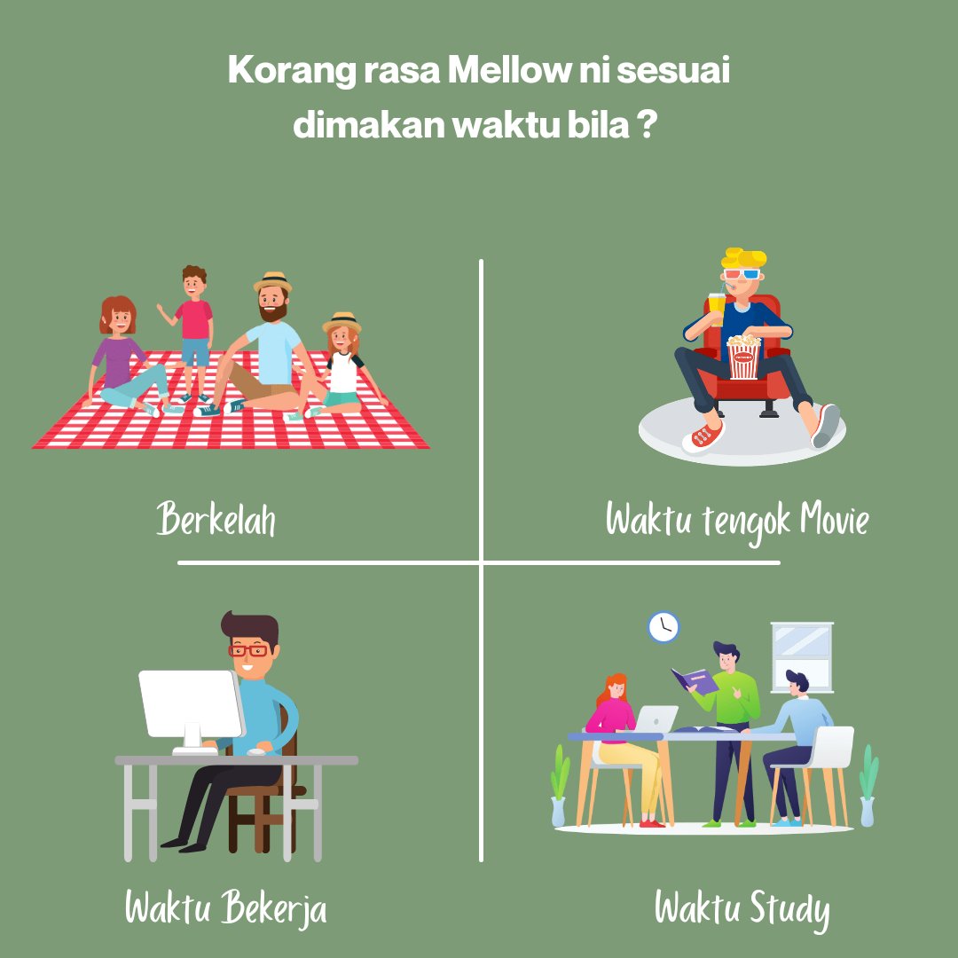 MellowKB_Amir26's tweet photo. Apa jawapan korang, share sikit ππ
.
#mellow #newmellowbaby
#Mellowcrunch #mellowcookies
#mellowkepalabatas
#mellowseller https://t.co/GPklTPnxFN