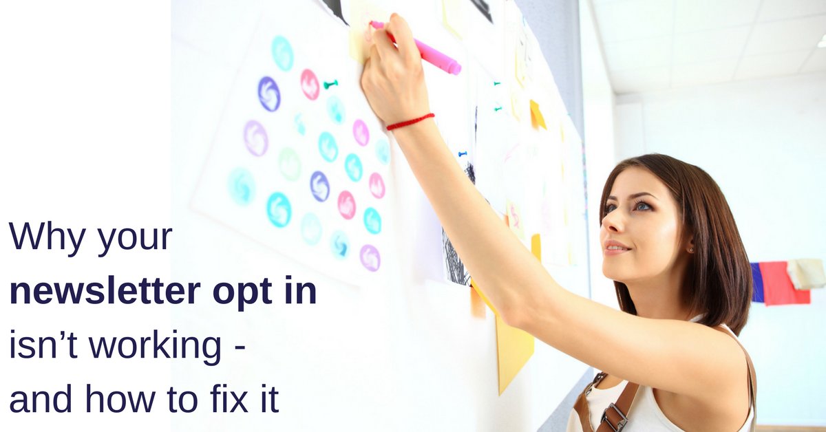 MumPR's tweet photo. Struggling to get people to sign up to your email list? Find out why your newsletter opt in isn't working - and how to fix it https://t.co/YmcgQF7ZfT https://t.co/ZB9ASn6Xdc