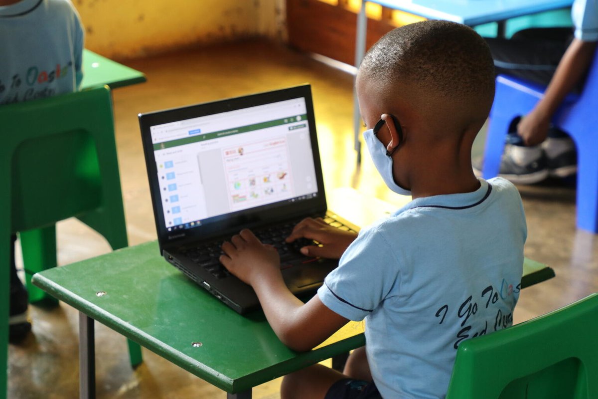 UNICEFAfrica's tweet photo. #DigitalLearning could be the great equalizer in education.
@UNICEF & Airtel Africa are today launching a 5 yr partnership to accelerate school internet connectivity & free access to learning platforms for #children across 13 countries in #Africa. More: https://t.co/qgxk71UScg https://t.co/HtZGSH1ofZ