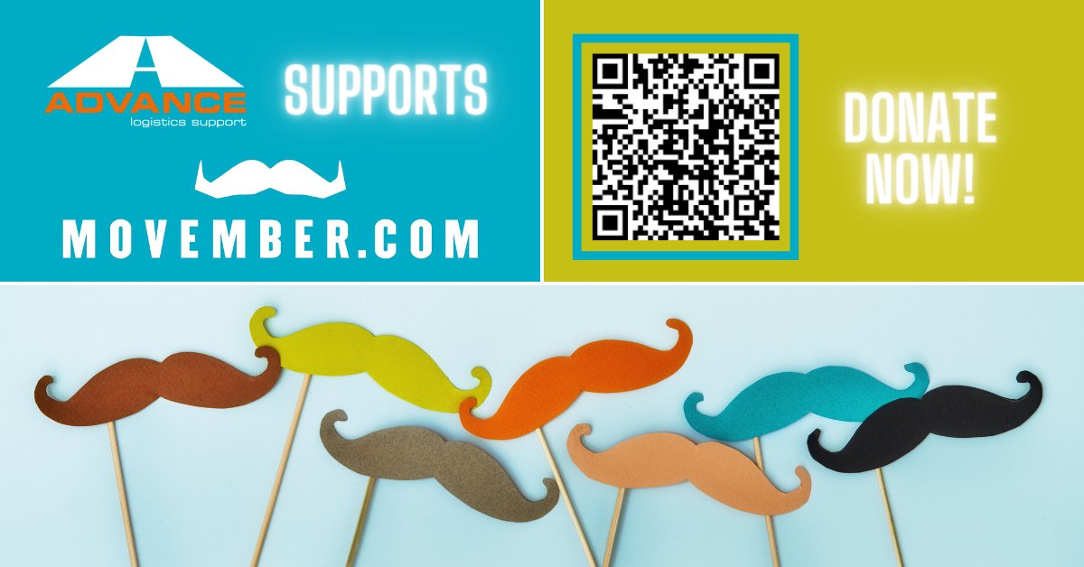 〰️ START OF MOVEMBER  〰️ 

This year Advance Logistics Support and XPO Crick are teaming up to help support Movember…
..SO GET YOUR MO GAME ON AND RAISE SOME MONEY FOR MOVEMBER 2021!

To donate to our Movember team use this link. loom.ly/3aobGJo