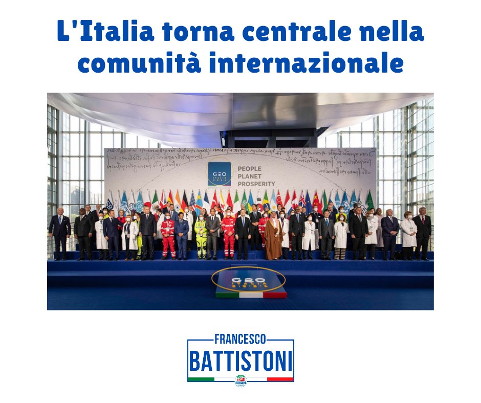 frabattistoni's tweet photo. Grazie al #governoDraghi siamo tornati di nuovo centrali nella politica internazionale.
Non succedeva dall'ultimo governo Berlusconi.

Avanti così! https://t.co/dZOXSP9DdA