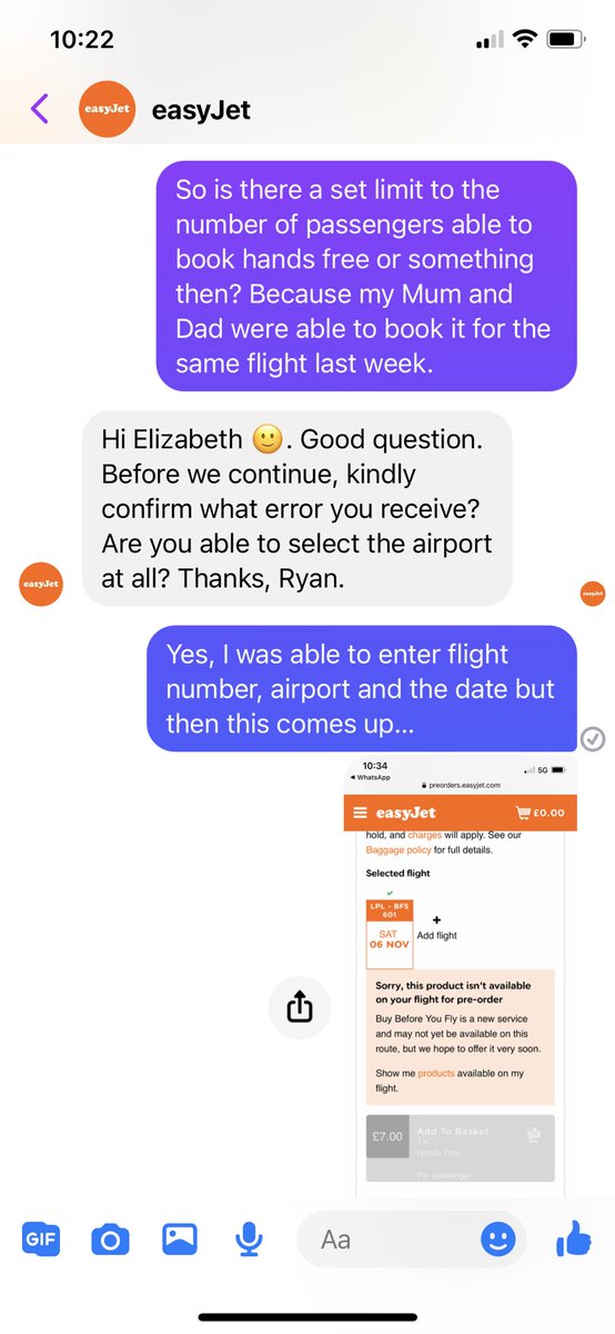 ermorgan28's tweet photo. @easyJet STOP GHOSTING ME! You are impossible to get help from. #easyjet #easyfail #terriblecustomerservice https://t.co/Ur8Zxl2JZ5
