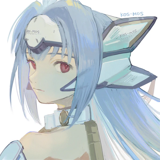 KOS-MOS #リプ来たキャラの顔だけ描く 