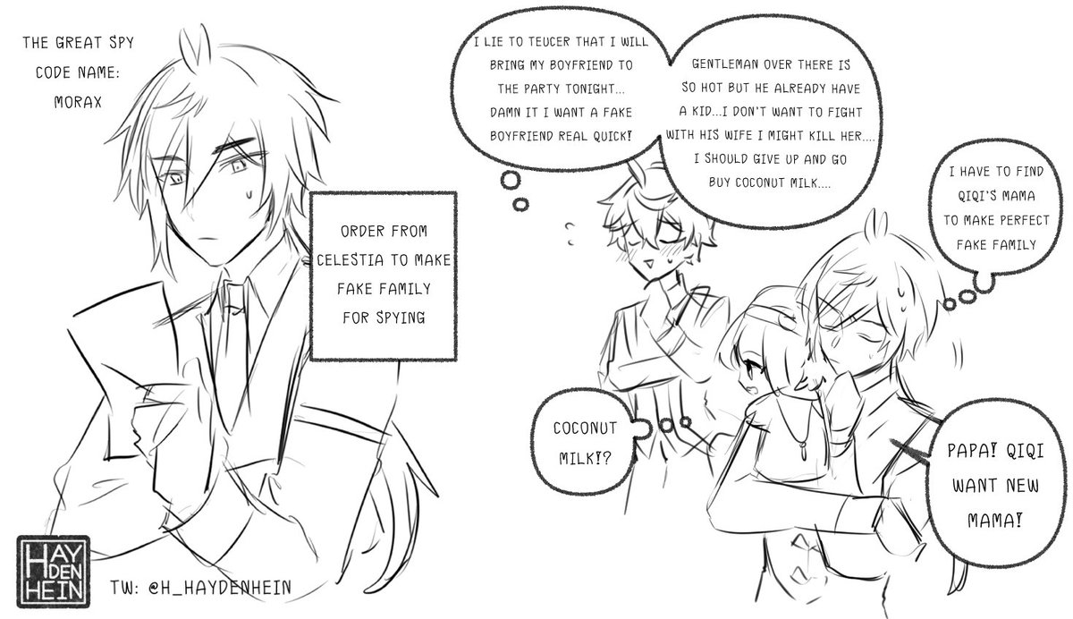 zhongchi but spy x family AU doodle

⎯(1/2) 
