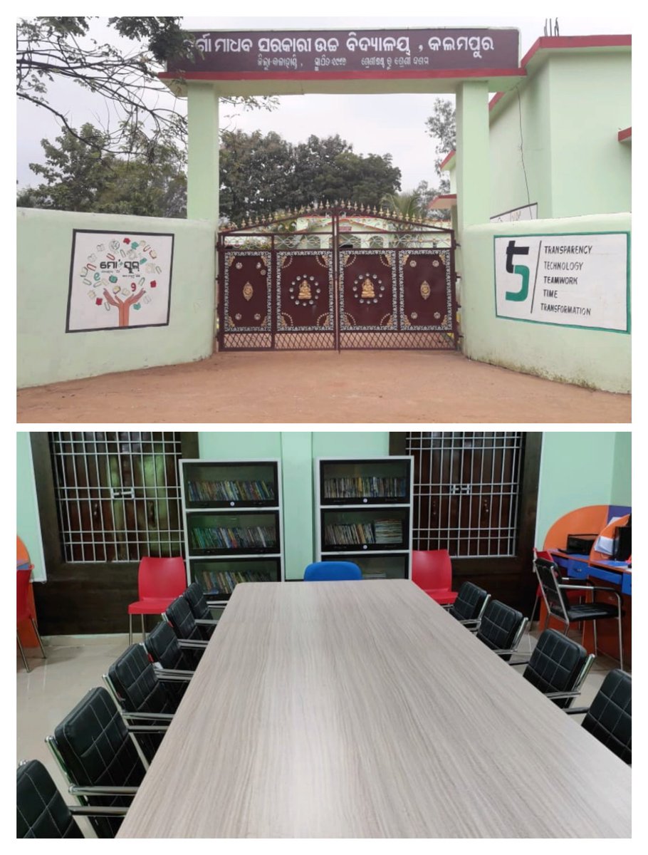 5THSTKLD's tweet photo. Durga Madhab Govt. High School, Kalampur, Kalampur Block @DmKalahandi under 5T High School Transformation
@CMO_Odisha @SMEOdisha @MoSarkar5T

#5THighSchoolTransformation https://t.co/dB01MuD3bE