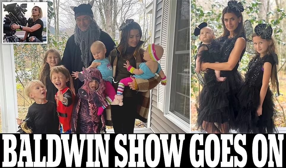 Daily_MailUS's tweet photo. Alec and Hilaria Baldwin pose in Halloween family photo - but face social media backlash https://t.co/PzMtwO9uiw https://t.co/3jIN1FBpZA