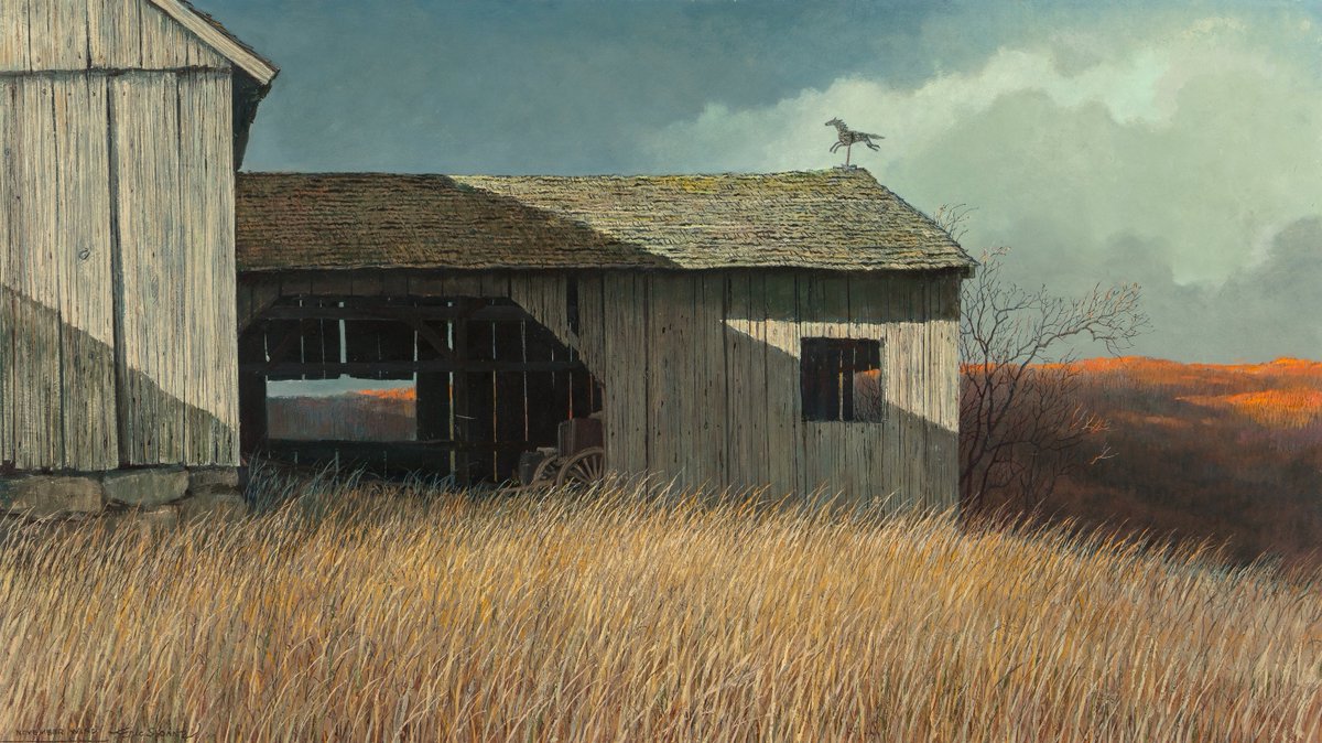 FedeItaliano76's tweet image. 'November Wind' by American painter Eric Sloane (1910–1985)