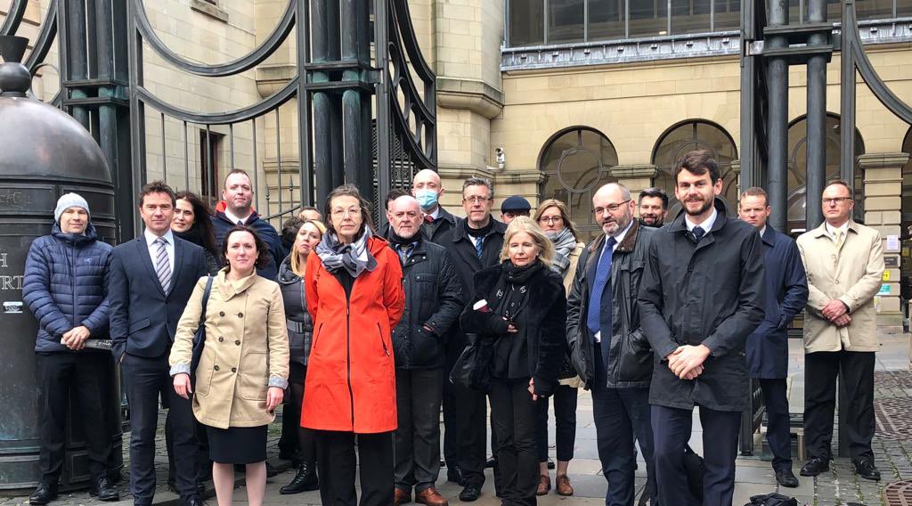 Very proud of our members taking part in a demonstration of our dissatisfaction at the conduct of <a href="/SCTScourtstribs/">Scottish Courts and Tribunals Service (SCTS)</a> this past weekend.