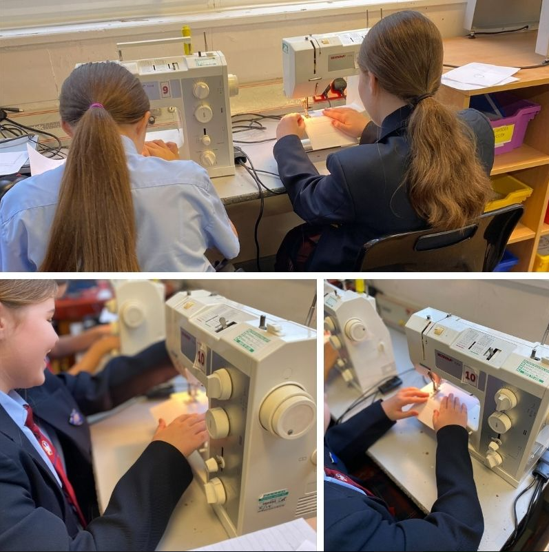 StsPnP's tweet photo. It was so nice to see students working on the sewing machines last half term. This is a material area of Design &amp; Technology that Mrs Woods will be implementing – Fashion &amp; Textiles.

❤️💛💙

#BePandP #Opportunity #Excellence #DT #Sewing #Fashion #Textiles https://t.co/4e0gfIO4o4