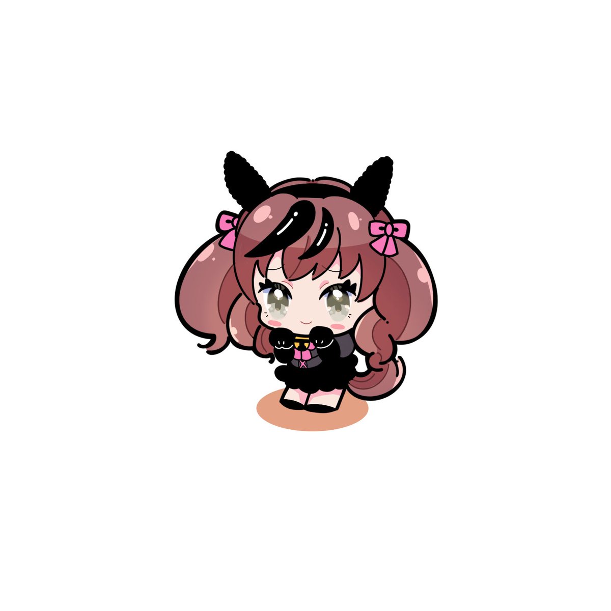 「にゃんにゃん黒猫ネイチャ
#ウマ娘 
#ウマ娘プリティダービー 
#ナイスネイチ」|オカプンのイラスト