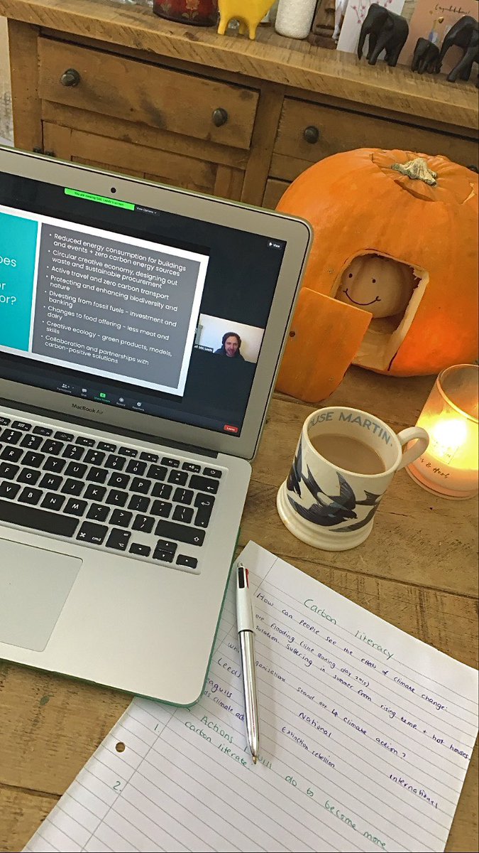 Doing some Carbon Literacy training today for the first day of <a href="/COP26/">COP26</a> with @SAIL_Leeds 🌱
