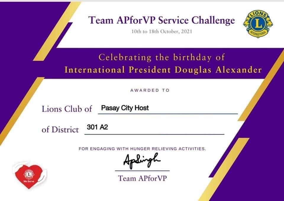 Pasay City Host Lions club tweet media