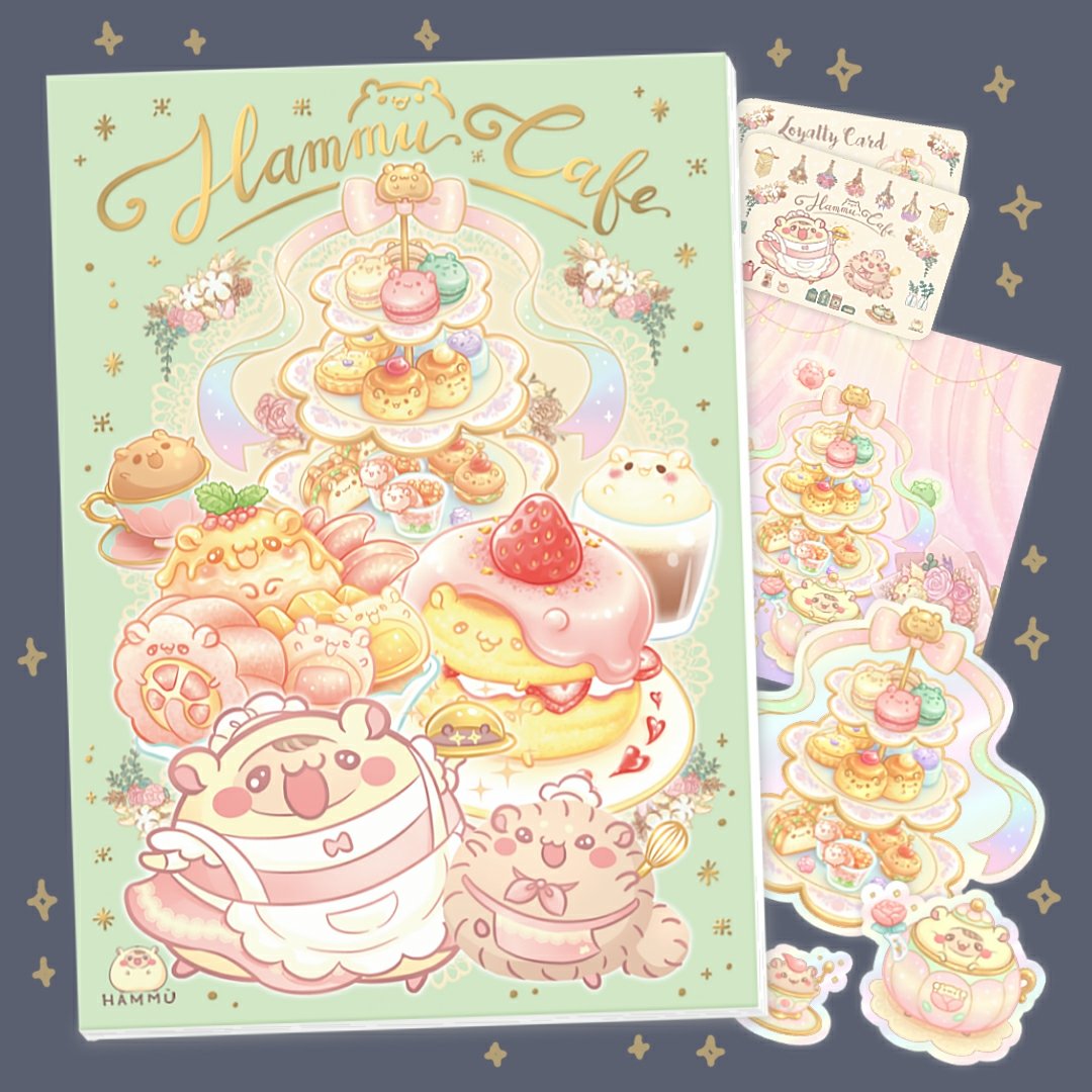 AkasumiLoh's tweet photo. Hammu Cafe Artbook is now available to purchase on
https://t.co/LfV9hnaZo9
💖💖💖
#hammu #cafe #foodie #dessert #art #artwork #artbook https://t.co/AvyPTo4nK9