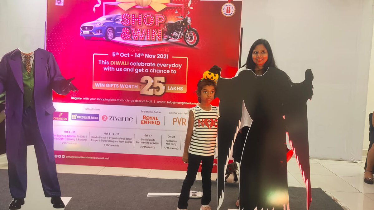 HydNext's tweet photo. Hocus Pocus...1,2 and 3! Voila... Halloween's here bringing about utmost excitement and thrill! The Halloween party at our mall is just as engaging and enchanting. Look at the spookiness, though!🎃
#nextpremiamall #irrummanzil #halloweenparty #fun #playzone #kids #registernow https://t.co/iWZy6GJzdY