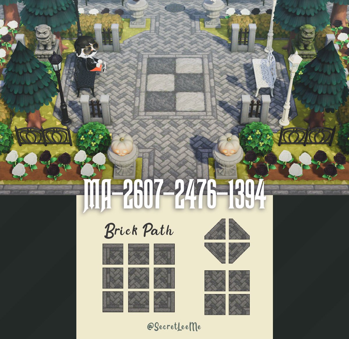 It's my new Brick Path code for #AnimalCrossingNewHorizons ! Regular 9 ...