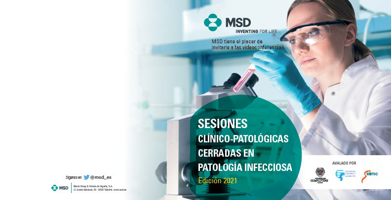 msd_es's tweet photo. #Infecciosas 🔊 En #MSDProfesionales continuamos con las #SesionesClínicoPatológicas. El próximo 3 de noviembre tendrá lugar la penúltima sesión del #Programa2021. 🙌🏾 Le esperamos a través del enlace https://t.co/eeP0Ecg73m #MedicinaInterna #Microbiología https://t.co/UMHgEu8eGF