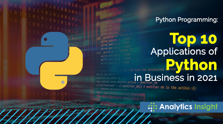 analyticsinme's tweet photo. Python Programming: Top 10 Applications of Python in Business in 2021 
https://t.co/buqGxCuqar
#Top10 #PythonProgramming #Python #ApplicationsofPython #FunctionalLanguage #ProgrammingLanguage #UsesofPython #AnalyticsInsight #AINews #AnalyticsInsightMagazine https://t.co/nOk6w7xaAZ