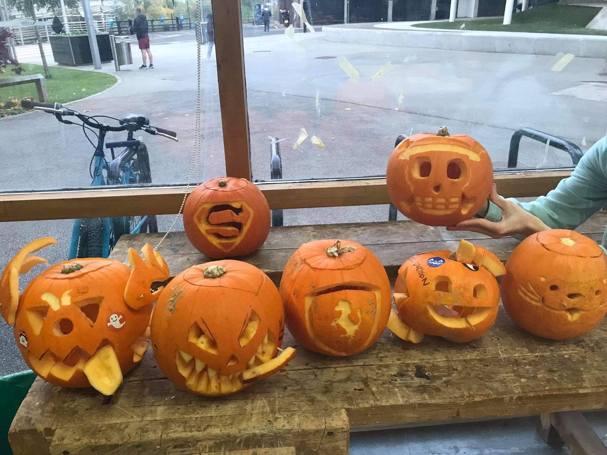 NUCivilEng's tweet photo. spooky goings on at @NorthumbriaUni as #engineering students hone there hand-tooling skills! #pumpkincarving https://t.co/RYq2yiqGoR