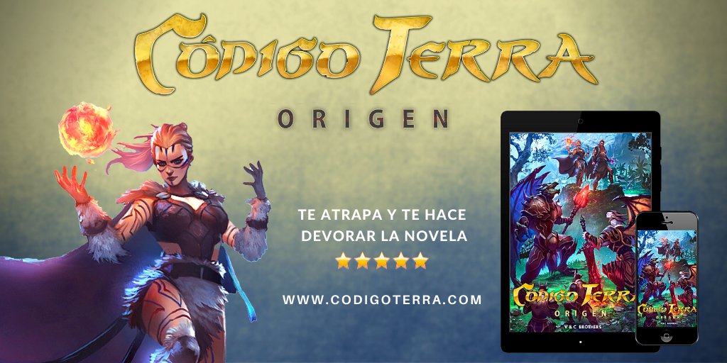 Ya esta a la venta la esperada novela Código Terra Origen. Repleta de acción trepidante, en un mundo fantástico📘🐲

Contenido: 310 páginas, 10 ilustraciones, 3 mapas.

Enlace compra: amazon.es/CODIGO-TERRA-O…