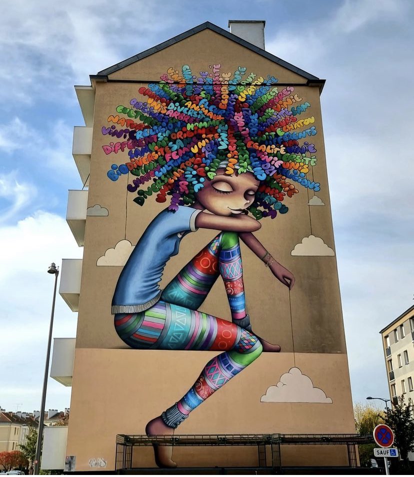 Here’s Vinie Graffiti in Chatou, France to brighten up your Monday.
#StreetArt #VinieGraffiti #France