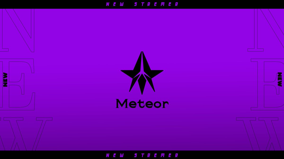 shiinna_hr's tweet photo. 【ご報告】
この度、Meteor様のStreamer部門加入PVの映像、デザインを担当させていただきました！ https://t.co/a50kkji37Q