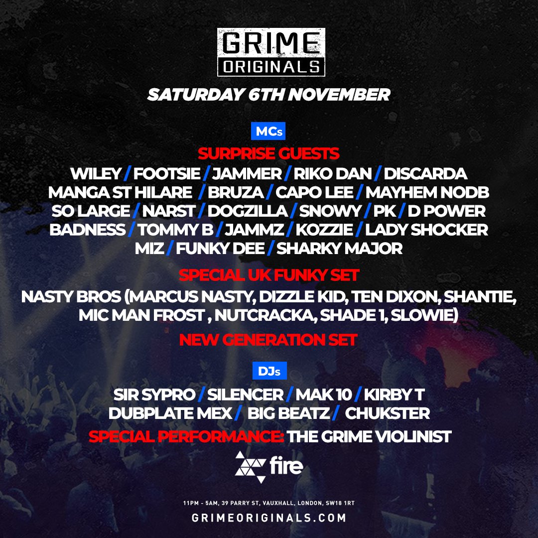 ALL ROADS LEAD TO <a href="/GrimeOriginals/">GrimeOriginals</a> THIS SATURDAY 
🎫 ra.co/events/1432316