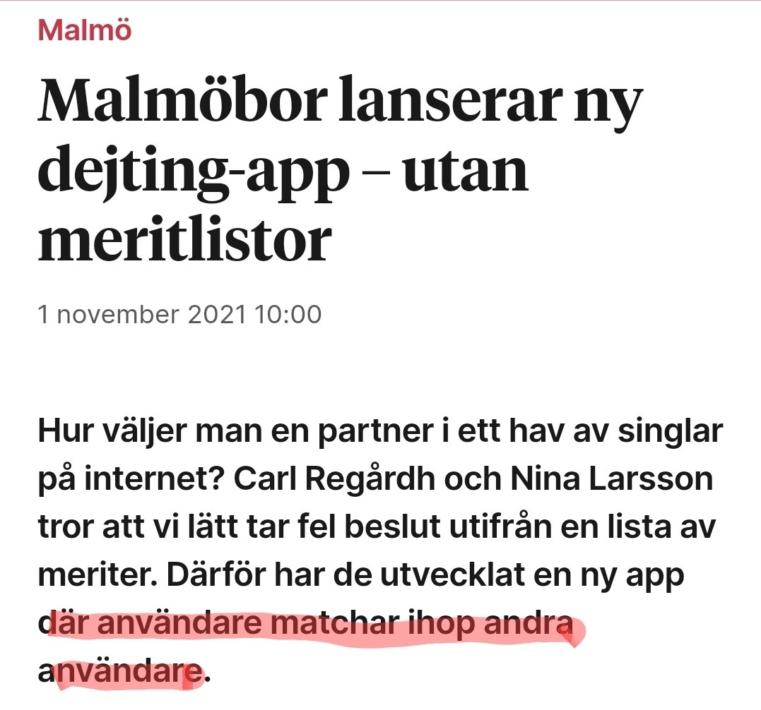 dejtingapp träning
