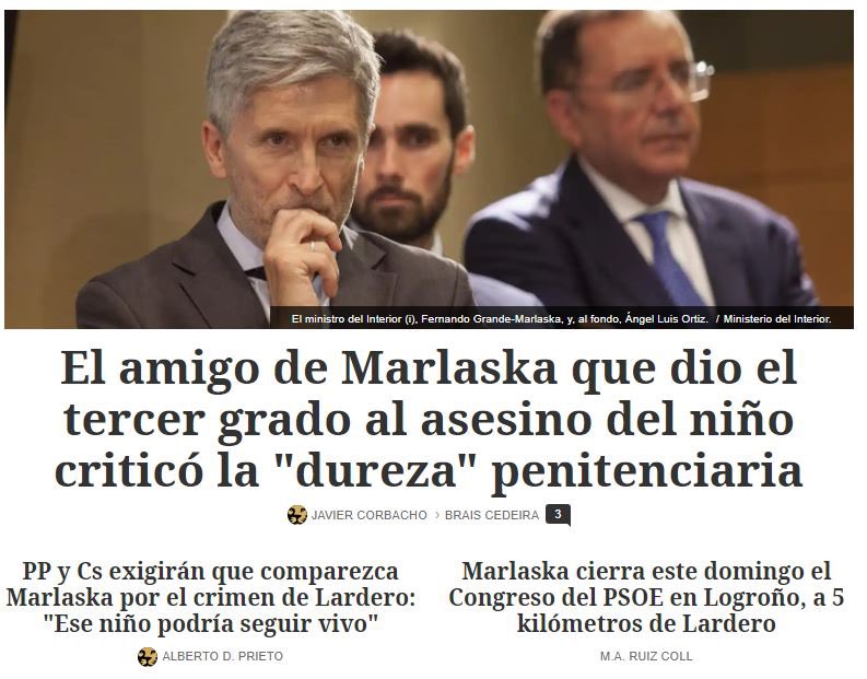 Santiago Abascal 🇪🇸 على تويتر: "Otra aberración más del ministro de  Interior más indigno de la democracia. Ese monstruo estaba en la calle  porque el señor Marlaska protege más a los criminales