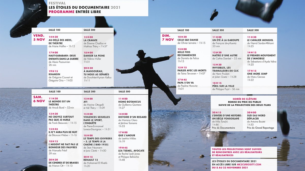 #FestivalDesEtoiles. Du 5 au 7 nov., découvrez gratuitement, sur grand écran, des documentaires et des reportages exceptionnels et ambitieux en compagnie de leurs auteurs : bit.ly/3bKwHNr
Réservez vite votre place au <a href="/forumdesimages/">Forum des images</a>. #ÀVoir.