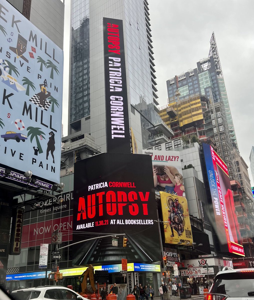 1pcornwell's tweet photo. From New Yorkβs Time Square to Richmond VAβ¦ππ
Scarpetta is coming! #Autopsy https://t.co/SljqZuztuM
