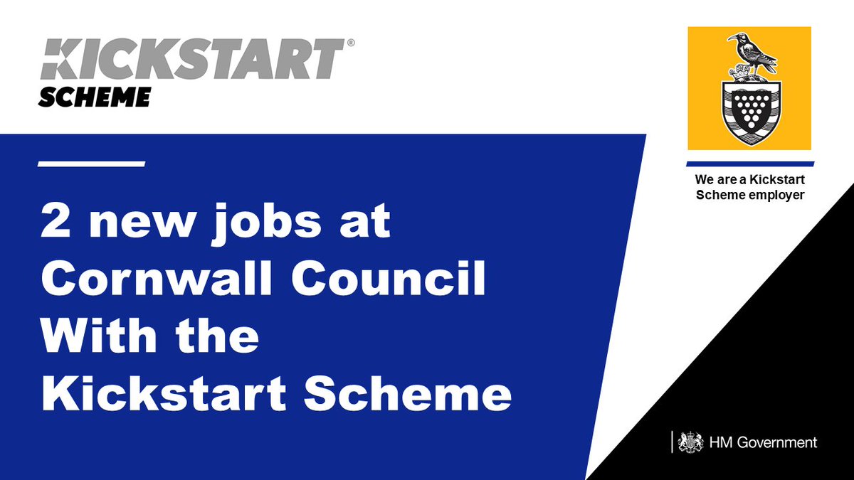 RamachandranDWP's tweet photo. Fantastic to hear that @CornwallCouncil have taken on 2 young people in #Bodmin as #ProjectAssistants through the #Kickstart Scheme! Amazing, well done! https://t.co/4V0xH4S864