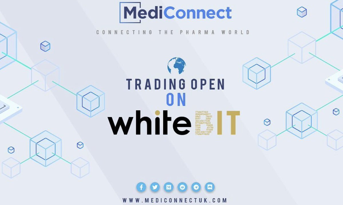 MediToken's tweet photo. Medi token available on @WhiteBit 
#mediconnect #crypto #bitcoin #etherum #whitebit #emirex #cardano #ada #london #dubai #news #eth #etherumnetwork #investing #blockchain #btc  #banking #future #cryptotips #cryptomining #cryptonews #cryptotrading #cryptoinvestor #cryptocurrencies https://t.co/zgVgpFXIiq