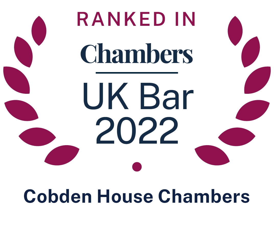 cobden_house's tweet image. @cobden_house are delighted to be ranked as a Leading Chambers in the 2022 Edition of @ChambersGuides - UK Bar.

We would like to congratulate those individual members of chambers who receive praise.

We also thank our clients who have provided excellent references.