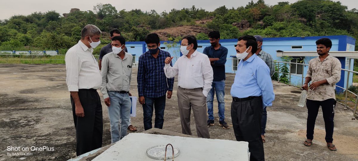 mb_telangana's tweet photo. Our #MissionBhagiratha CE Sri A.Vijayaprakash sir inspected sump &amp; pump-house @ #Nizamcheruvu , #Mahabubabad (D) &amp; also reviewed the status of works &amp; water supply under 170MLD (biggest rural WTP) #Madhiripuram .@SmitaSabharwal @DayakarRao2019. https://t.co/uhRKuJzDhO