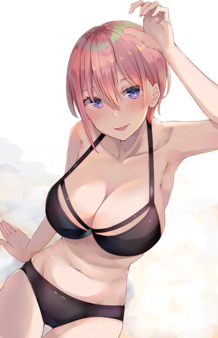 夕ウさんがTwitterに投稿した中野一花(五等分の花嫁)のイラスト。