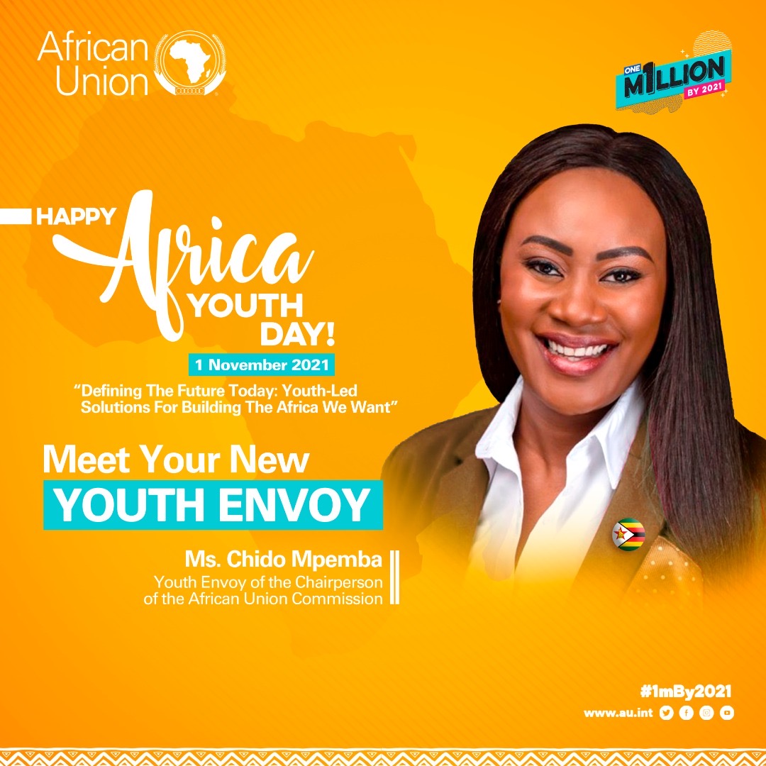 SappcYouth's tweet photo. Happy #AfricaYouthDay Congratulations to @ChidoCleoMpemba on being selected as the new African Union Youth envoy @AUYouthProgram https://t.co/jkhPErjmVj