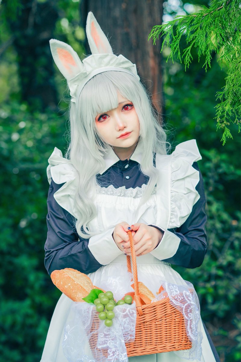「🧺🐇

   わたしと、
    ご一緒しませんか?

          」|ましろ🐰 *＊しろうさ＊* ニコ超両日のイラスト