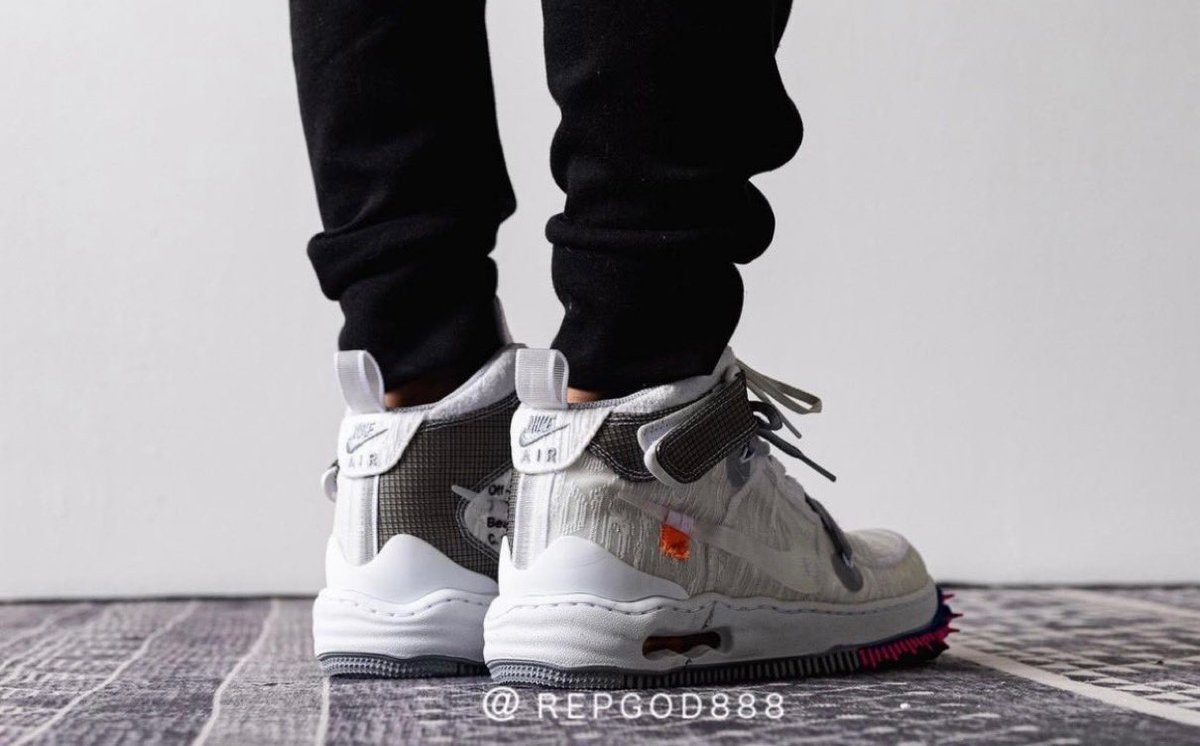 Off-White™ × Nike Air Force 1 Mid SP “White” On-Foot Look ［オフ