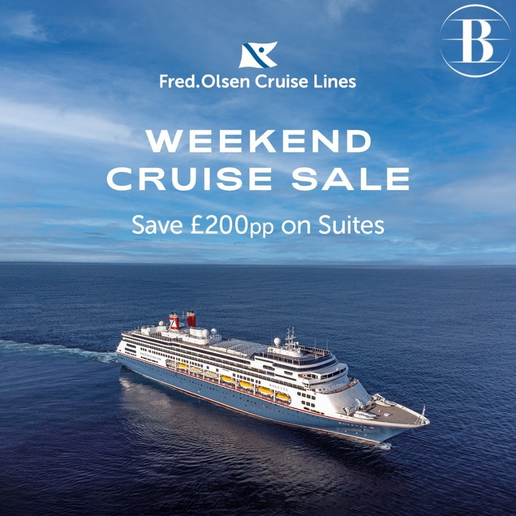🛳️ WEEKEND CRUISE SALE - Ending 2nd November 2021

The cruises in Fred. Olsen’s Weekend Sale all depart soon on board their new ships, and with diverse itineraries to choose from you are sure to find the perfect holiday. Perhaps head to Spain or the Neth… instagr.am/p/CVuvmiTA_yV/