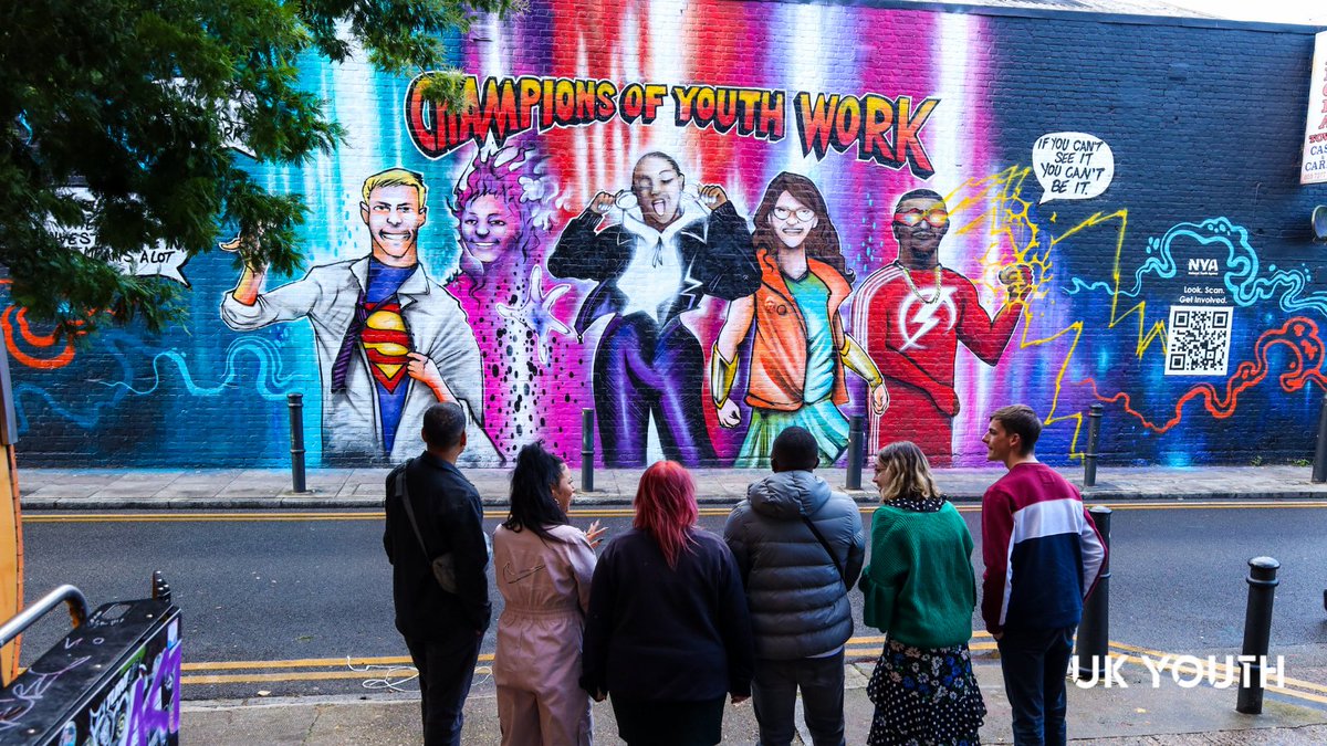 This #YouthWorkWeek, we’ve commissioned an interactive mural near London’s Brick Lane to celebrate 5 remarkable youth work champions 🎉

Their individual stories are incredible &amp; we’ll be sharing them with you throughout this week. Keep an eye on our social channels 📱👀