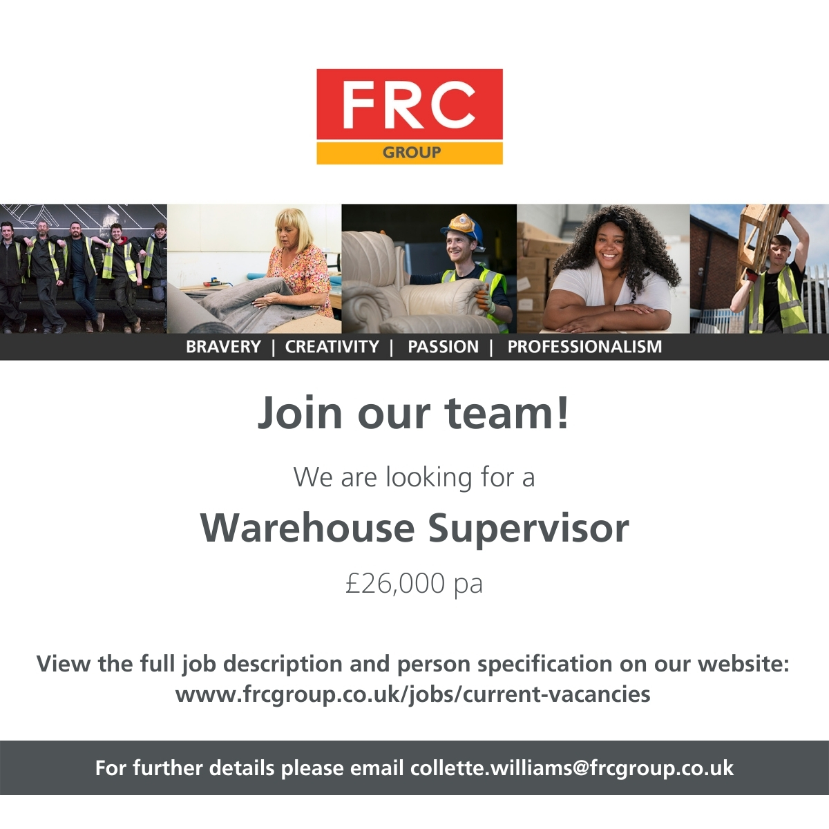 FRC_Group's tweet photo. Do you have experience in a warehouse or operational supervisory role? We have a fantastic opportunity for an experienced Warehouse Supervisor. For further information and to download the job description:
https://t.co/biEQHzjlTT
#warehouse #frcgroup #recruitement https://t.co/9BBO6I4fDf