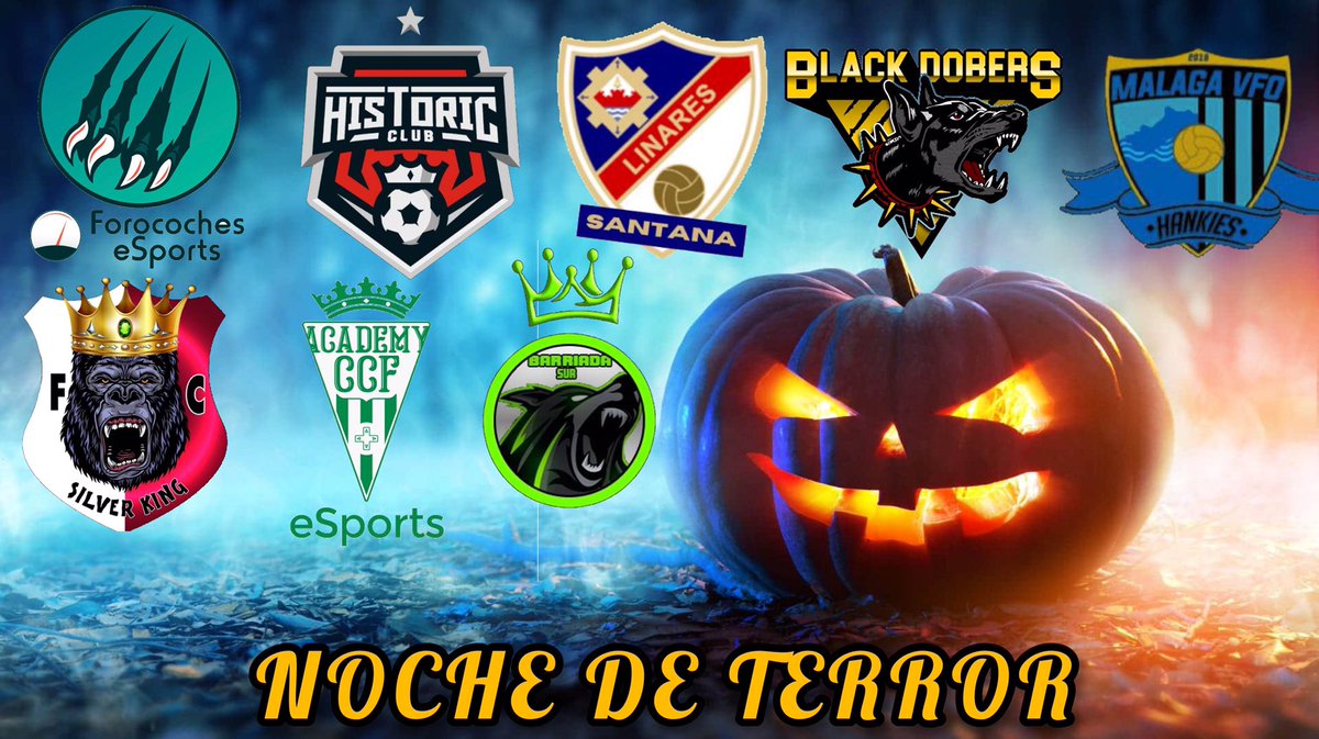 Hoy tenemos un torneo relámpago top especial por  día de los difuntos ,va a ser una MOCHE DE TERROR
<a href="/FCocheseSports/">ForoCoches eSports</a> <a href="/HistoricOficial/">HistoricOficial</a> @LinaresEsports @BlackDobers_ @MalagaHankieVFO @silverkingFC 
@academy_ccf <a href="/BarriadaSur/">Barriada Sur</a>