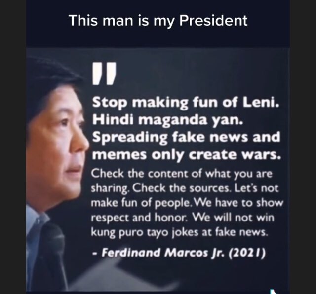 carbonel2_hazel's tweet photo. baka presidente ko to. kaya sayo ako ehhh never nambato ng di maganda sa mga kalaban mo. #BBMSigawNgBayan https://t.co/ByKkytCnNO