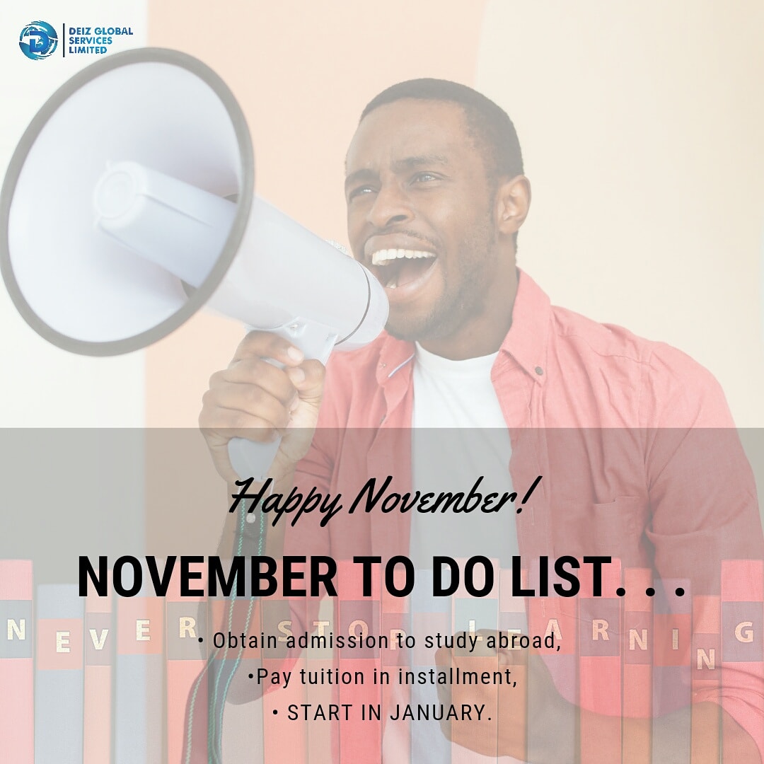 deiztravel's tweet photo. Hello #November ....

APPLY TO STUDY ABROAD today, and start in January!.

SEND US A MESSAGE TO BEGIN YOUR STUDY ABROAD JOURNEY.

#deizglobal
#deiz
#deizglobalservices
#deiztravel
#deiztravelandtour
#November1st
#studyoverseas
#studyabroad https://t.co/F0z0RIK4oA