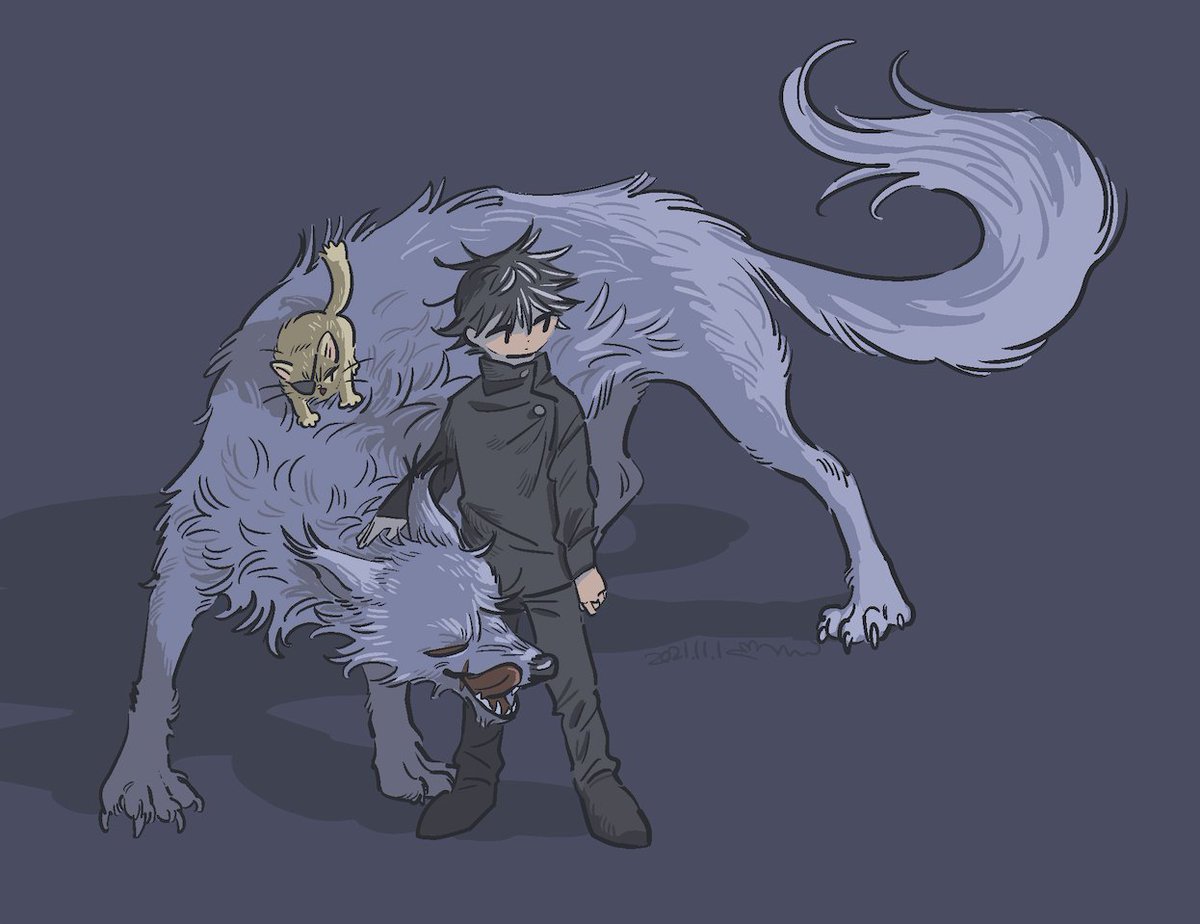 伏黒恵 「めぐみ御一行(獣化) 」|yukijiのイラスト