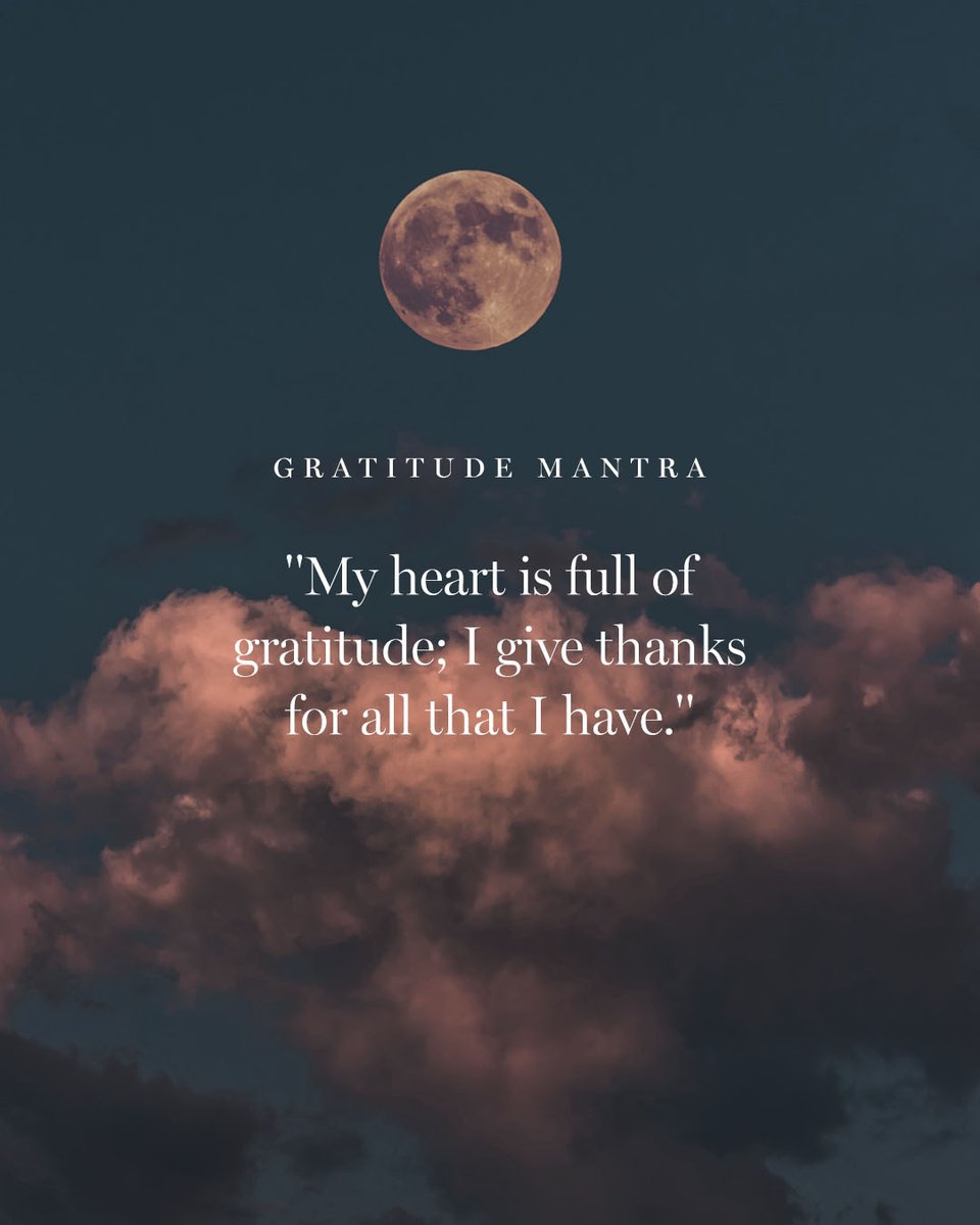 Starting the month off with a mantra for gratitude. 🙏. Tell us, what's one thing you're grateful for today?