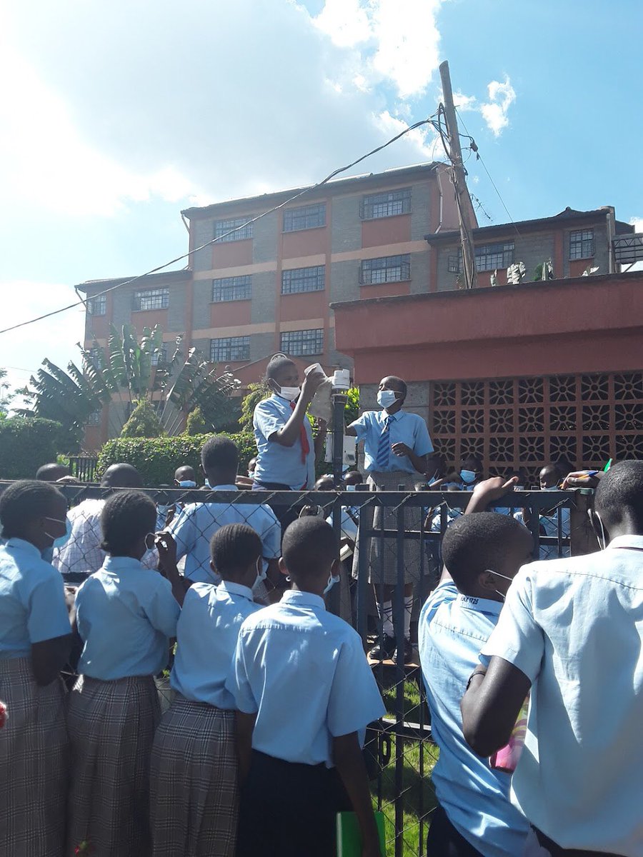 TAHMO_World's tweet photo. St. Scholastica Catholic School, Nairobi, Kenya. 

For accurate weather data, station maintenance is very important and doesn’t really require expert technical know how. We have videos and other guides on our website concerning cleaning your station. Kindly check them out. https://t.co/dHrGyIGaXb