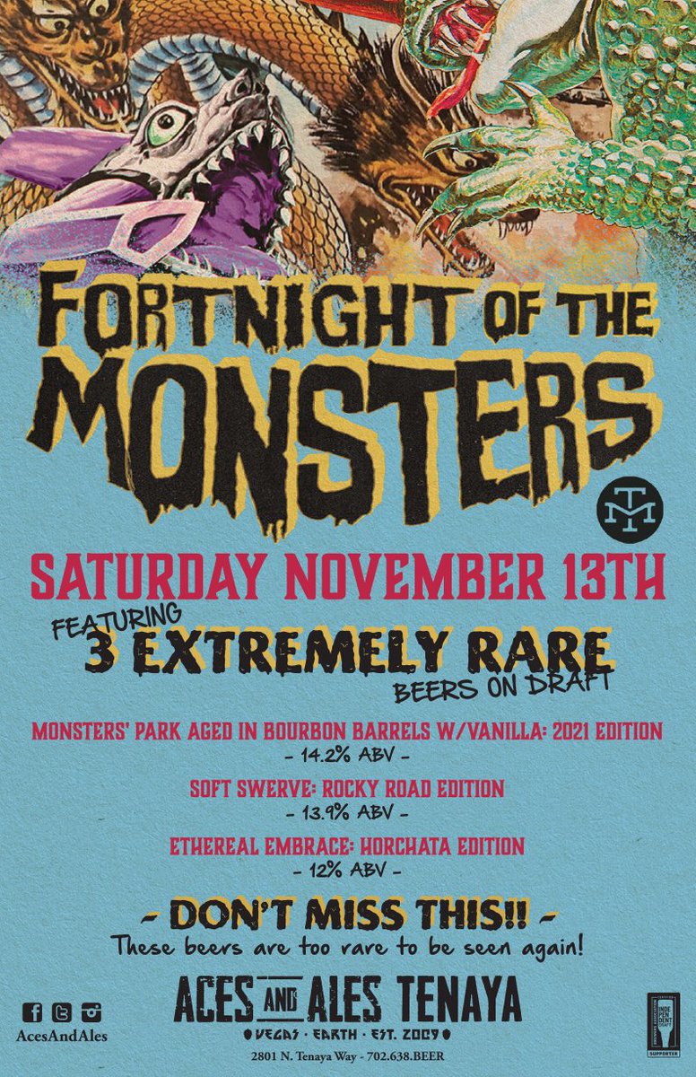 Attention all Craft Beer Enthusiasts:  <a href="/ACESANDALES/">Aces & Ales</a> will be tapping some super rare <a href="/ModernTimesBeer/">Modern Times Beer</a> brews Saturday, 11/13.  Supply will be limited so don't miss out!  #ModernTimes