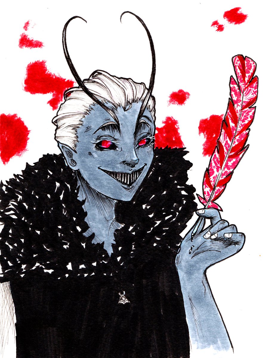 TrashQueenKhaos's tweet photo. 𝔄𝔫𝔶𝔱𝔥𝔦𝔫𝔤 𝔶𝔬𝔲 𝔴𝔞𝔫𝔱, 𝔣𝔬𝔯 𝔱𝔥𝔢 𝔠𝔥𝔢𝔞𝔭 𝔭𝔯𝔦𝔷𝔢 𝔬𝔣 𝔶𝔬𝔲𝔯 𝔰𝔬𝔲𝔩
Beelzebub is offering you a sweet deal!
#ink #demon #goeticdemon #originalart #originalcharacter #traditionalart https://t.co/wuxntEWGYR